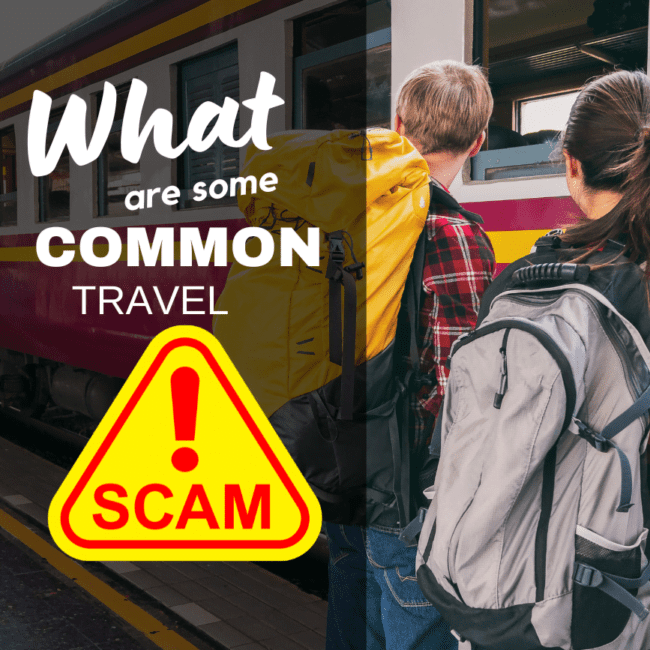 What are some common travel scams?