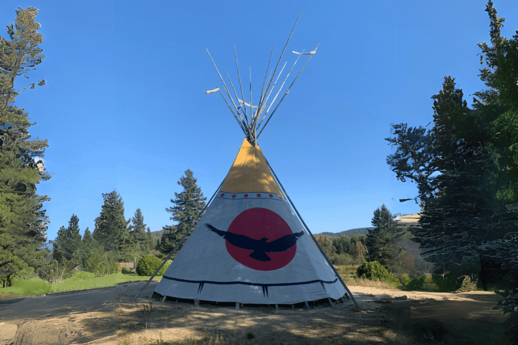 tipi on the trans canada trail